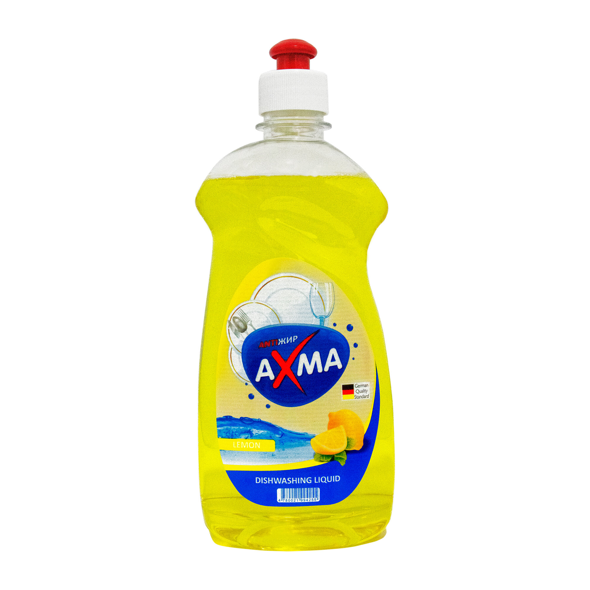 XMA Жидкое средство для мытья посуды Lemon, 500 г свежий лимонный аромат и чистота