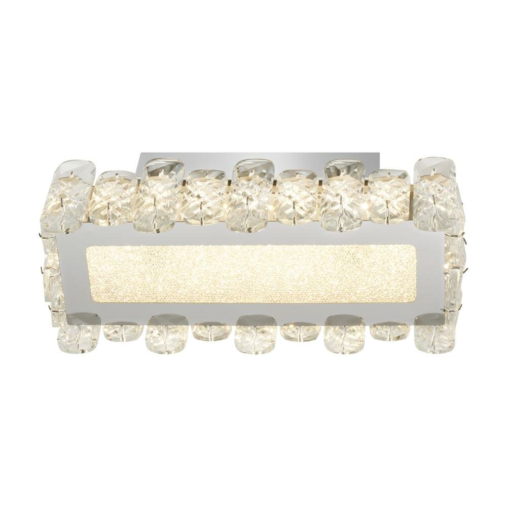 Настенный светильник светодиодный Garde регулируемый белый свет цвет хром/прозрачный