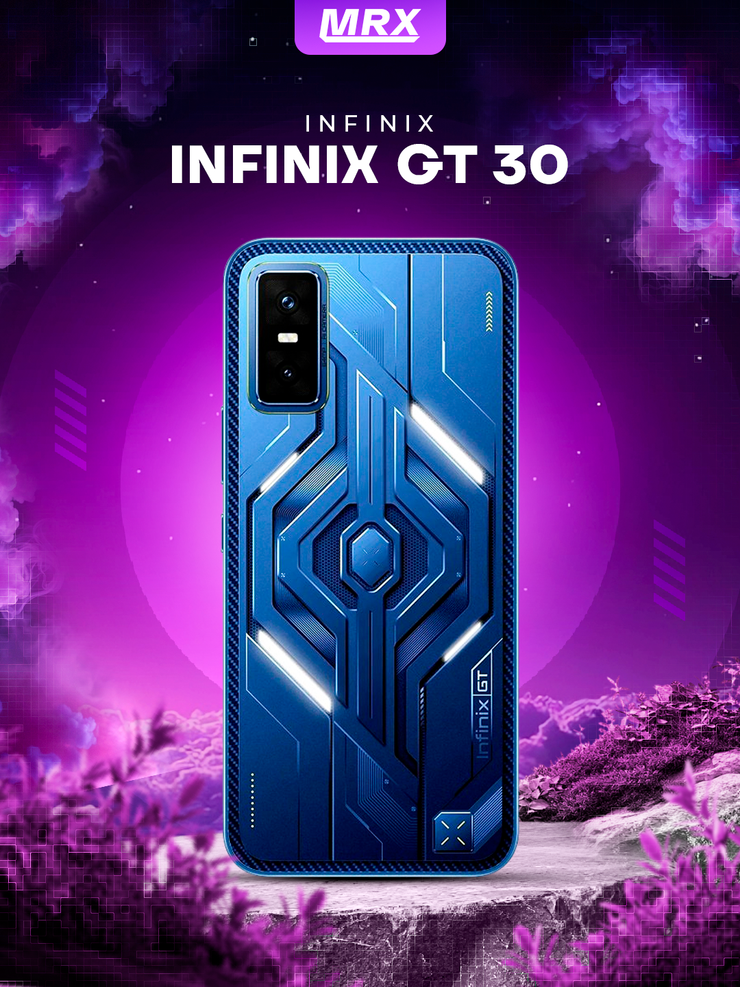 Смартфон Tecno Infinix GT30, 6.78", 5500mAh, Android15, 256GB синий