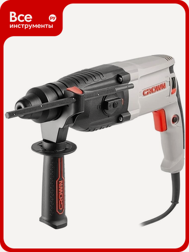 Изображение товара Перфоратор CROWN CT18108 BMC, 800 Вт, 3 режима работы, частота ударов до 5300 уд/мин, максимальный диаметр сверления