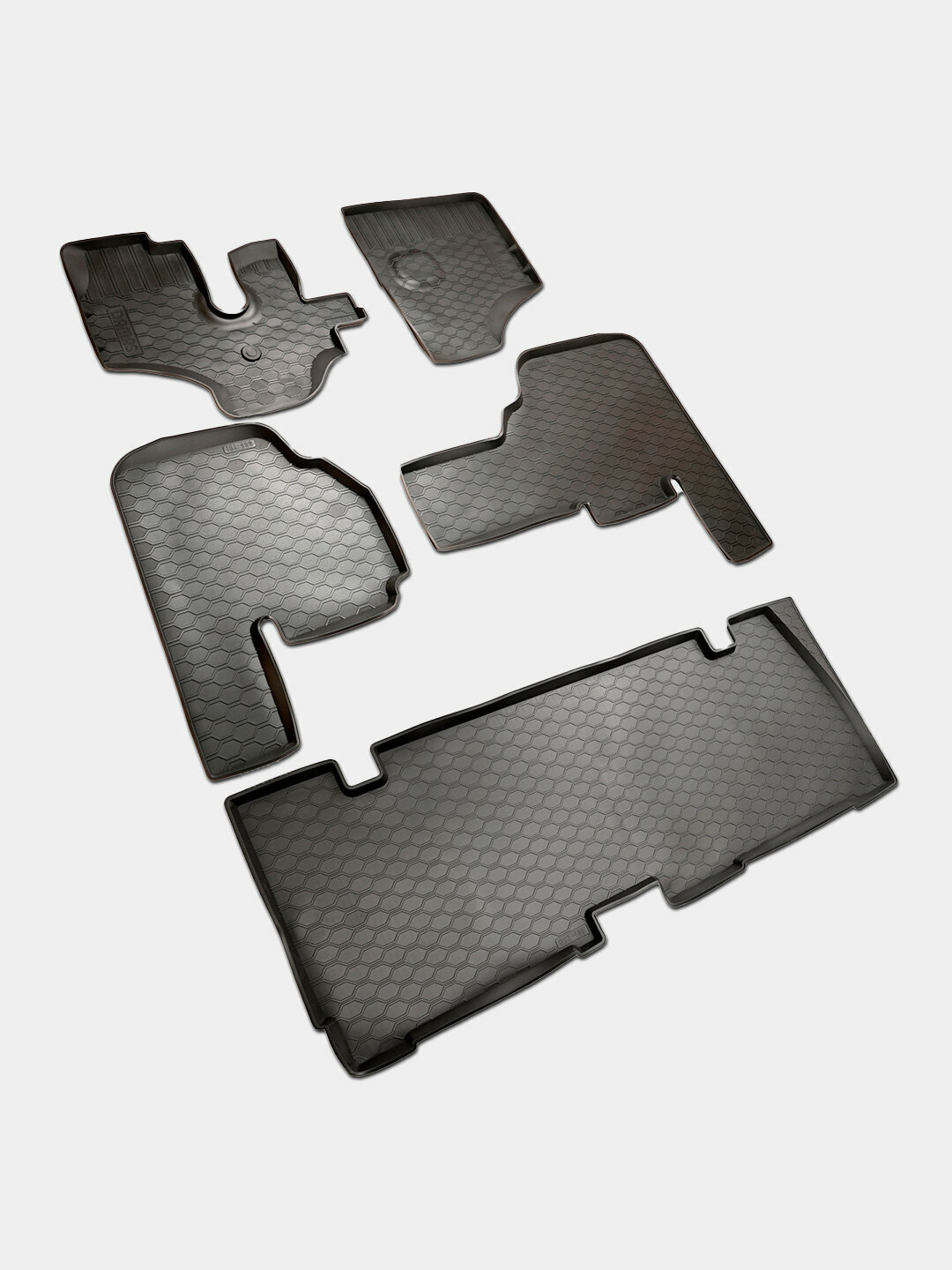 Коврики салона Poliplast Chevrolet Damas, для салона, с бортиками