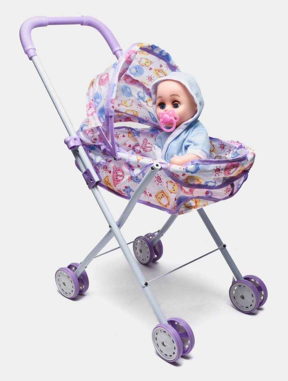 Игрушечная коляска, люлька и набор для кукол прогулочная складная