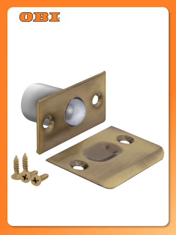 Дверная защелка Punto FUARO накладная бронзовая 26х53х23 мм