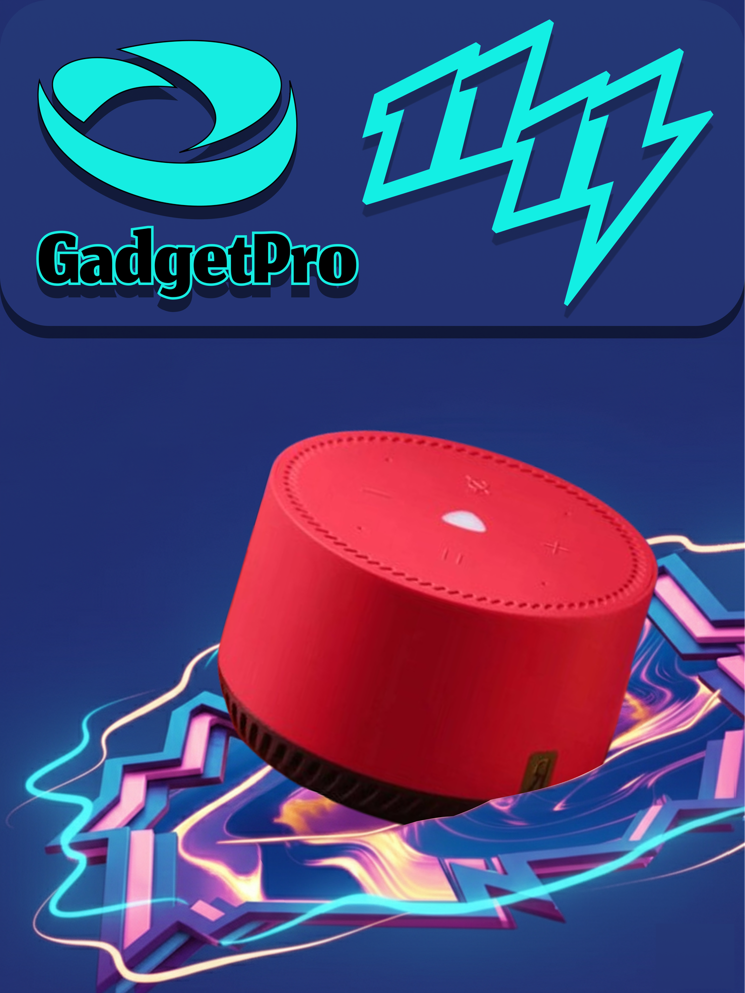 Смарт-колонка Yandex Original 00025: умная колонка с Алисой, современный дизайн, отличное звучание, Красный.