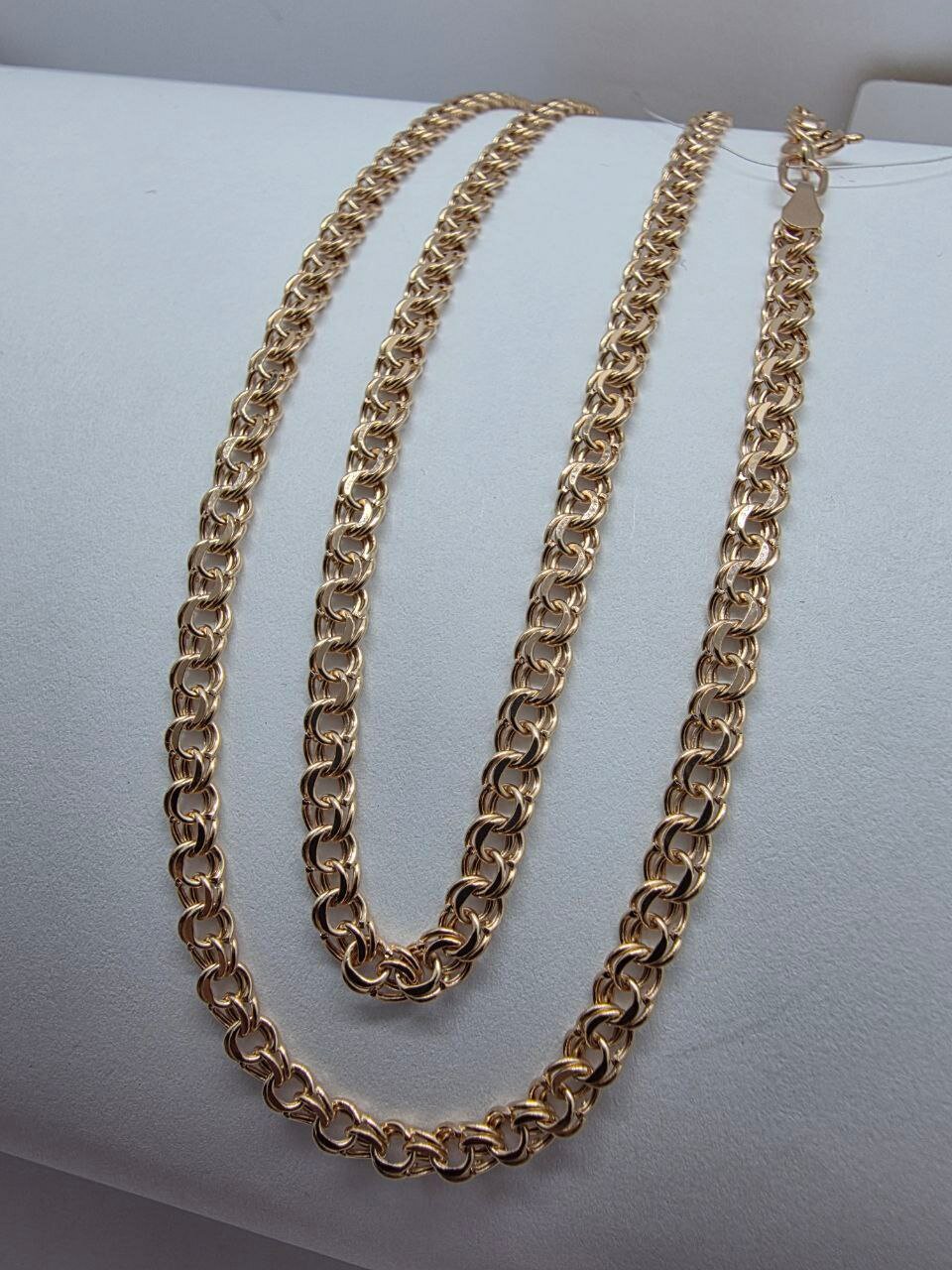 Цепь Московский ювелирный завод, красное золото, 585 проба