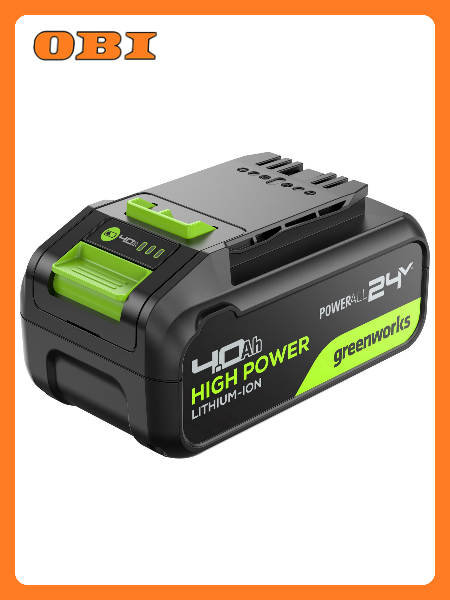 Батарея аккумуляторная GREENWORKS High Power G24HP4 2958907 24В 4Ач