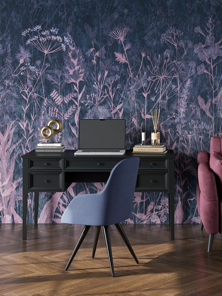 Стол письменный Кабинет Квадро-С 05 (блэк 9) из массива сосны