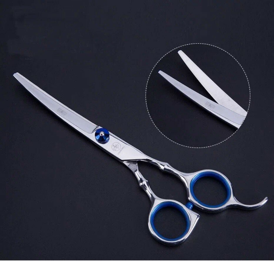 Ножницы для стрижки животных MyPads для кошек и собак закругленные ножницы для груминга