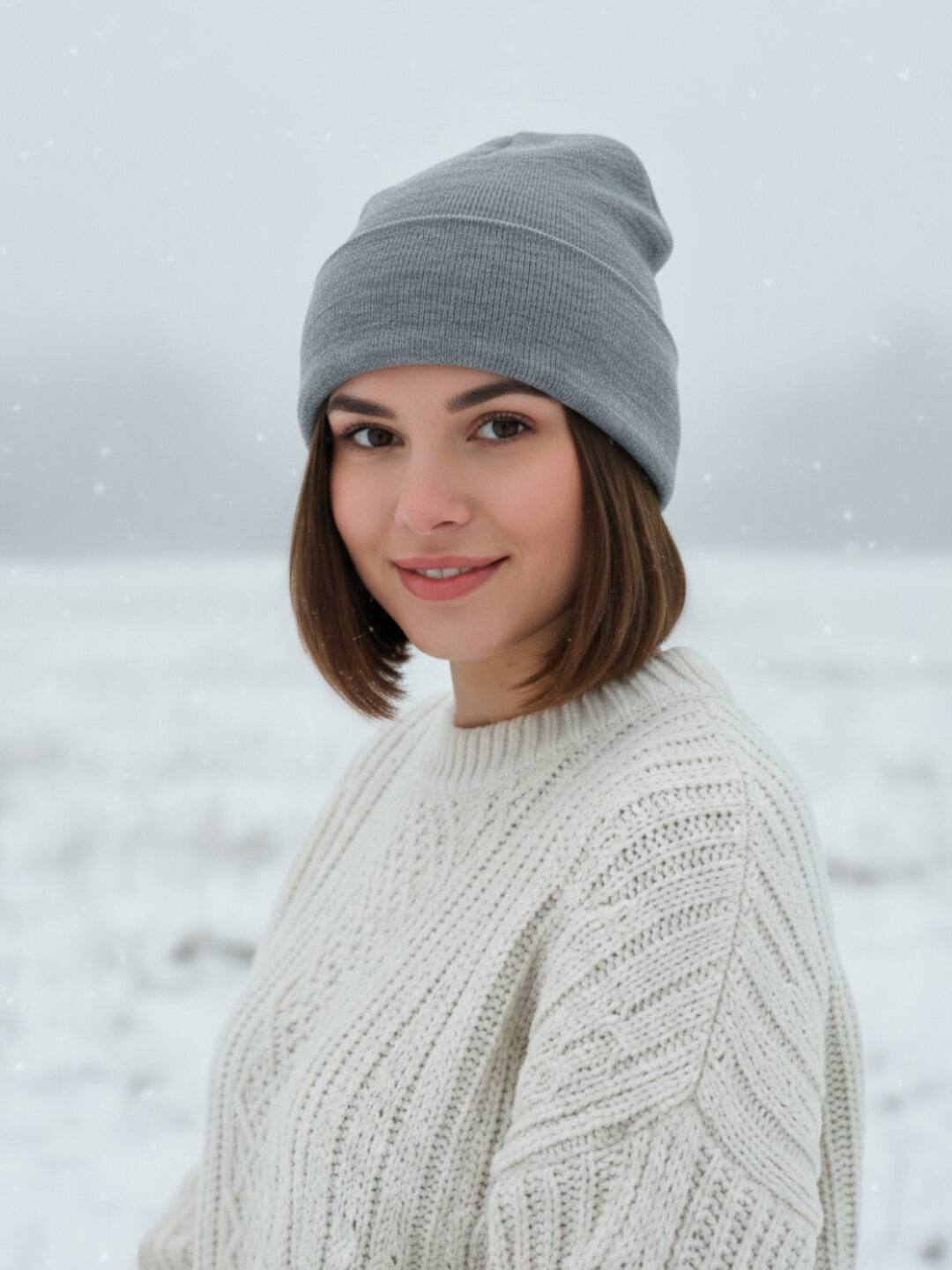 Шапка-бини для женщин