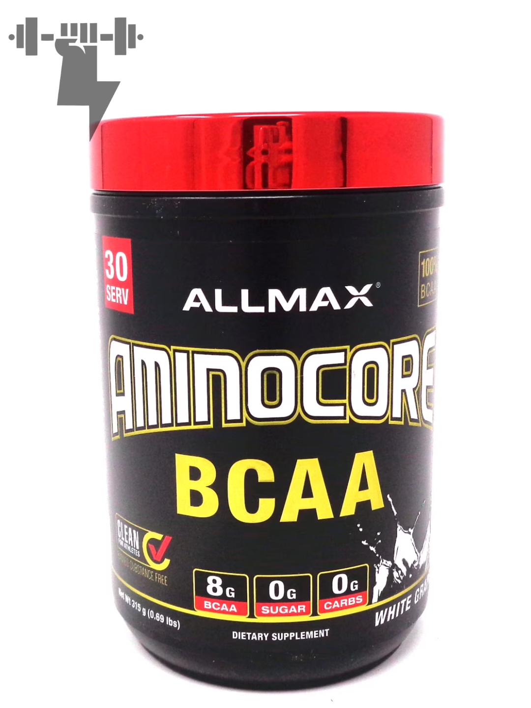 Аминокислоты Allmax Aminocore 8г BCAA, Ананас, вкус, 100% чистые, 320г