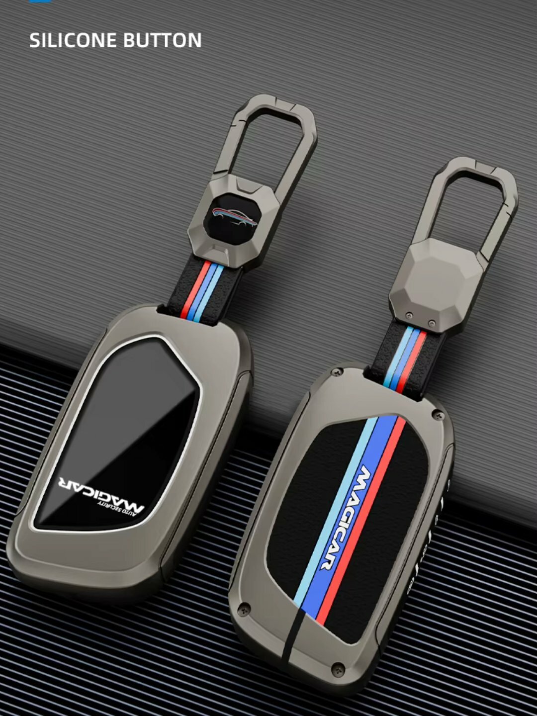 Чехол для автомобильного пульта, хромированный, в стиле металла, MAGICAR 903 — фото 1