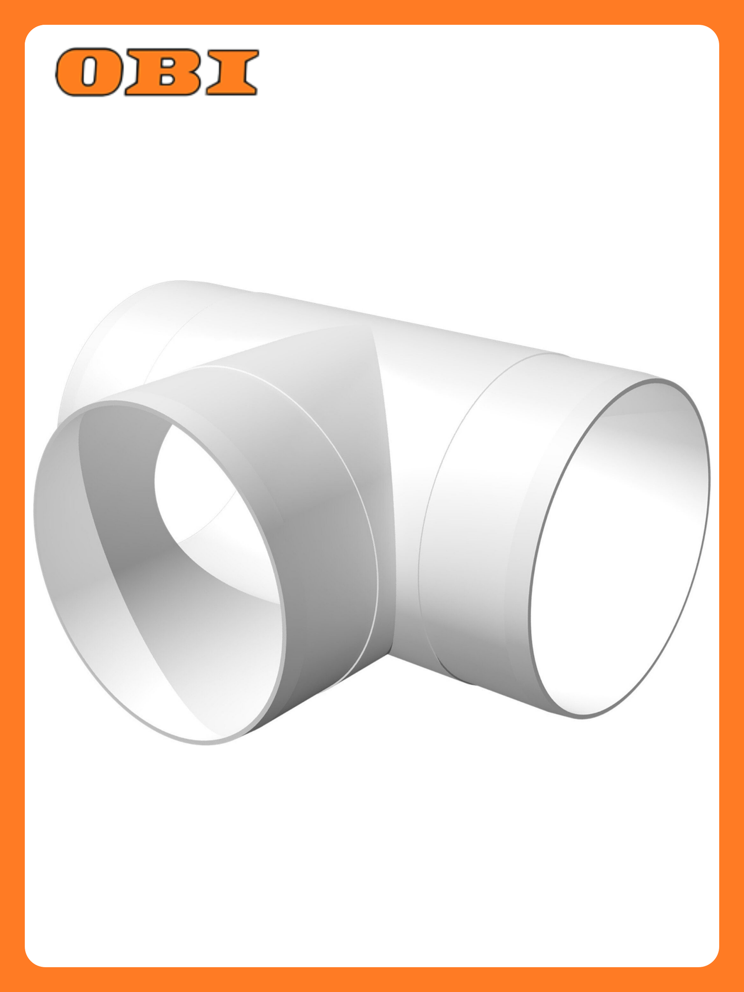 Тройник ERA 125ТП полистирол 212х125 мм d125 мм Т-образный