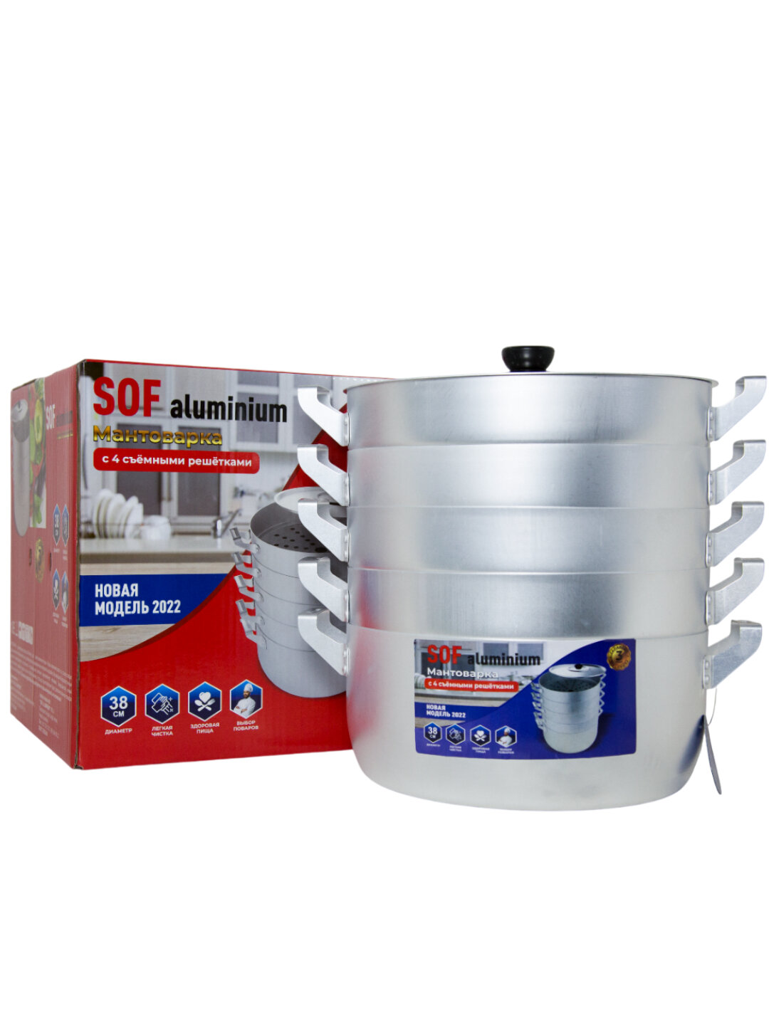 Мантоваркаv соф алюминий 12 л это незаменимый помощник на кухне для тех, кто любит и ценит блюда азиатской кухни.