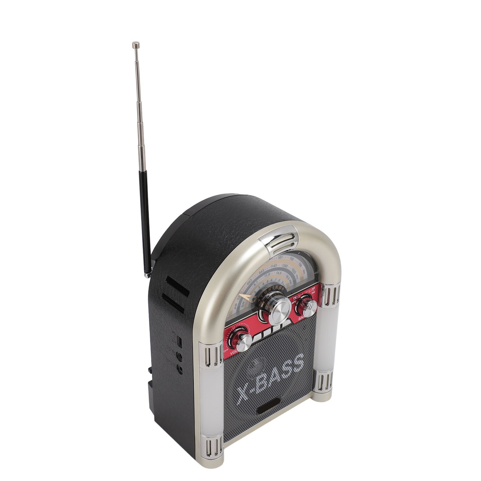 Bluetooth радиоколонка, AM FM SW радиоприемник, ретро стиль, 1200 мАч, для пикника