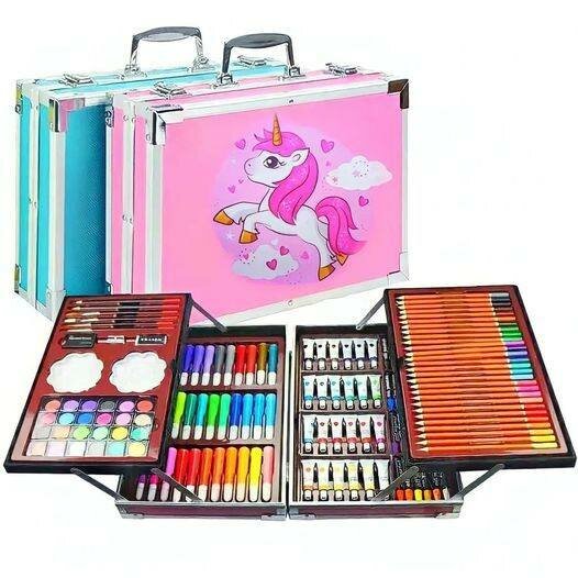 Набор для рисования в чемоданчике (для детей) Яркий и удобный набор для рисования — фото 1