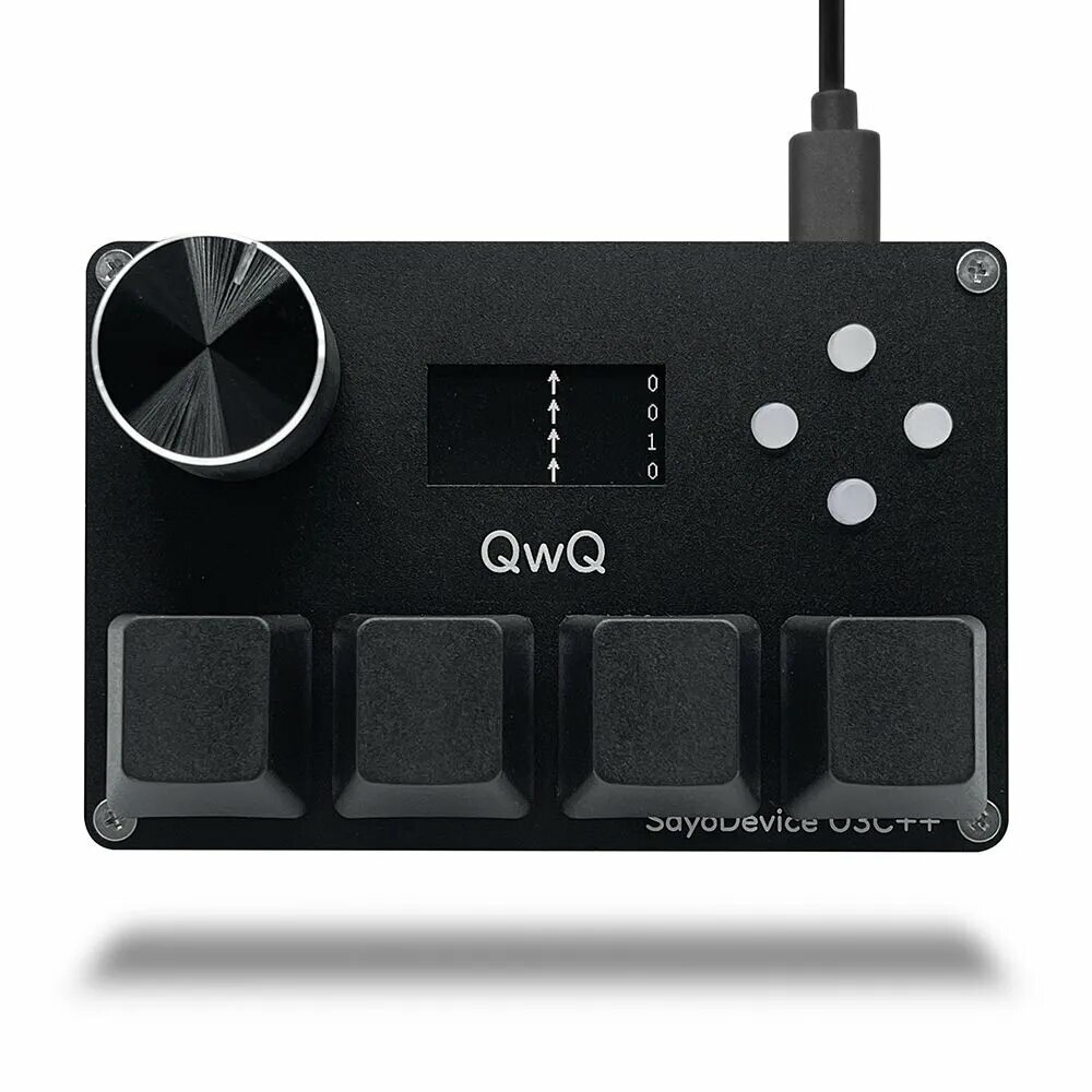 Sayodevice Клавиатура проводная , (Gateron White), Русская раскладка, черный матовый