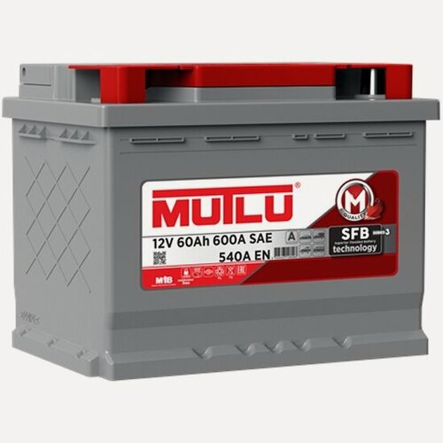 Изображение товара Аккумулятор Mutlu SFB L2.60.054. B, 242x175x190, прямая полярность, 60 Ач