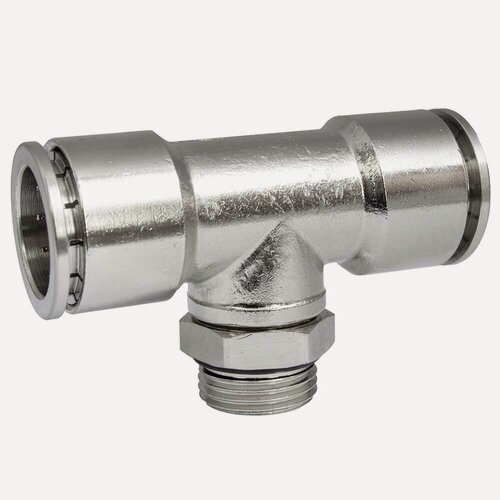 Изображение товара PI TOOLS Цанга тройник, резьбовой Cn-T-3/8M-16 для фторопластовых и полиуретановых трубок. Арт. 9532