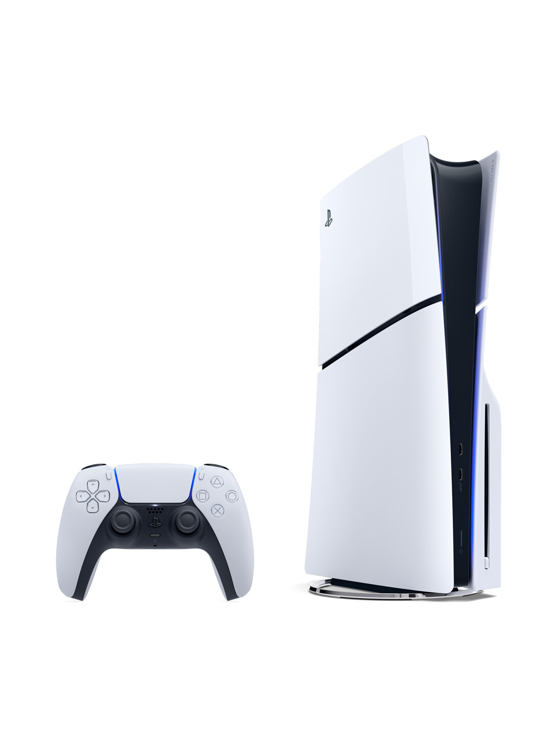 Игровая приставка Sony PlayStation 5 Slim, с дисководом 1000 ГБ SSD, без игр, белый