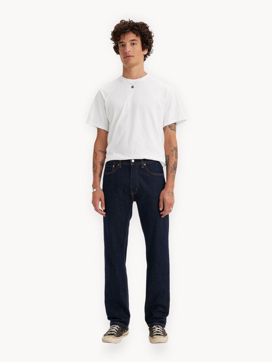 Джинсы классические Levi's 505 Regular, размер 34/32 JEAN, темно-синий 0216