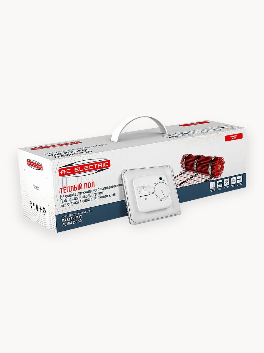 Комплект теплого пола с терморегулятором AC ELECTRIC ACМM 2-150-0,5