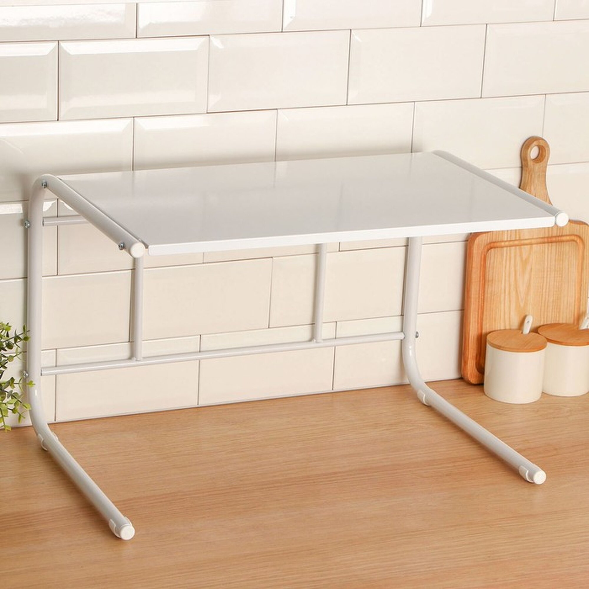 Этажерка SKYPHOS для микроволновой печи металл 56×38×35.5 см белый