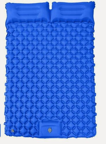 Изображение товара Надувная кровать, 200 см x 120 см, ручная накачка, ромбовидный дизайн