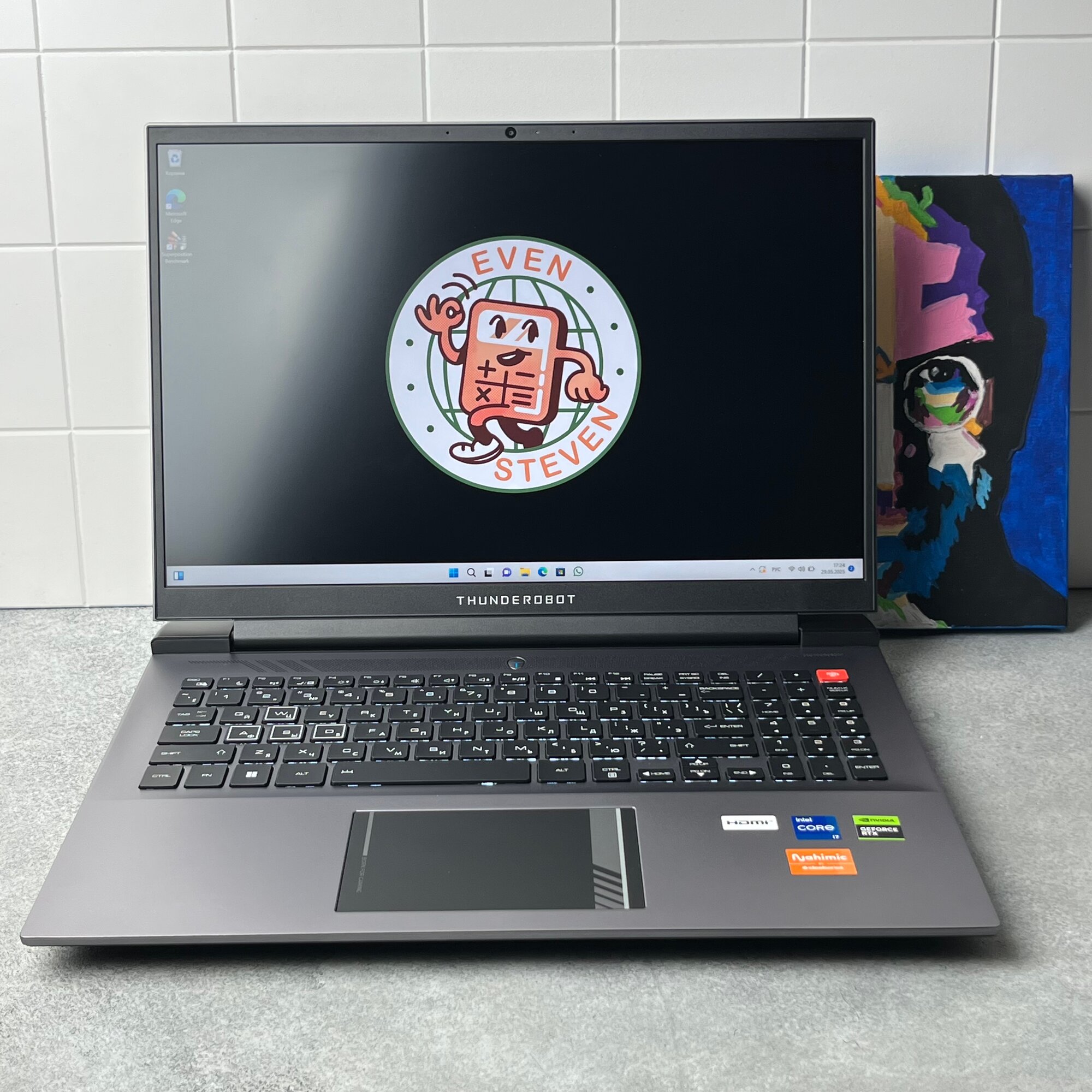 Ноутбук игровой Thunderobot Zero G3 Pro 7 Grey Intel Core i7-13700HX RAM 16Gb SSD 512Gb NVIDIA GeForce RTX 4060 Windows 11 Home, отличный