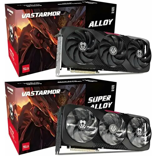 Топовейшая видеокарта RX9070XT 16GB VASTARMOR СуперСплав ЧЕРНАЯ сильный разгон лучшее охлаждение 9974600₽
