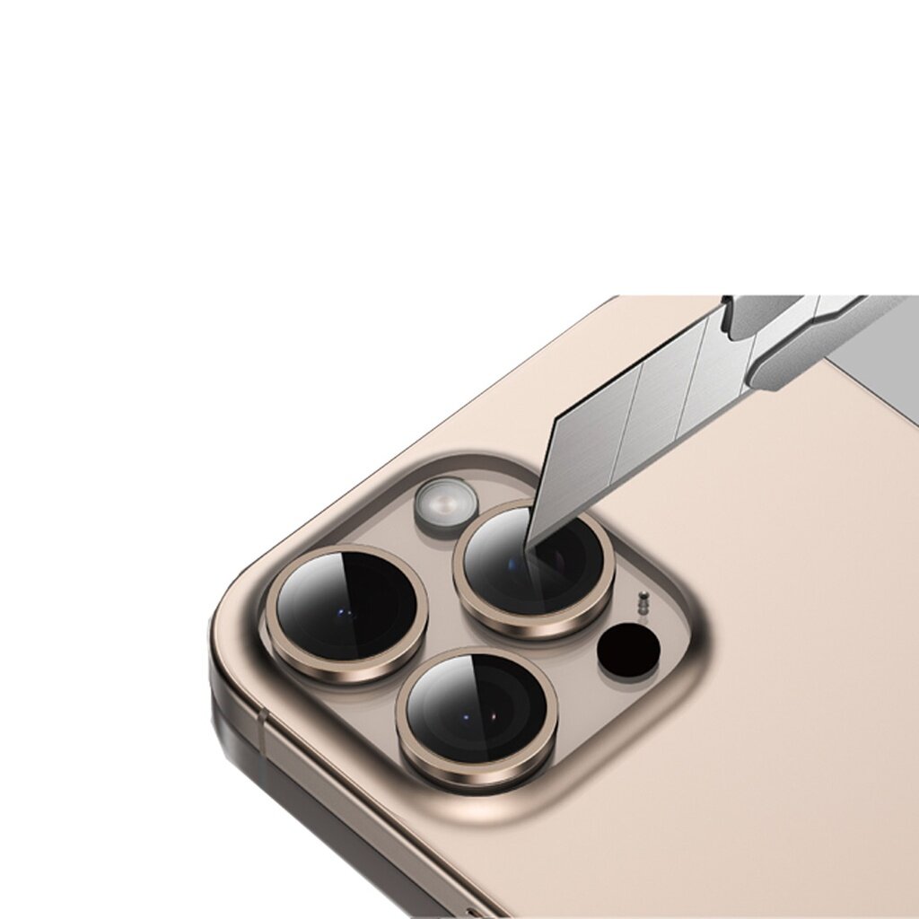 Защитное стекло камеры GreenLion IPhone 16 Pro/16 Pro Max Desert Titanium — фото 1
