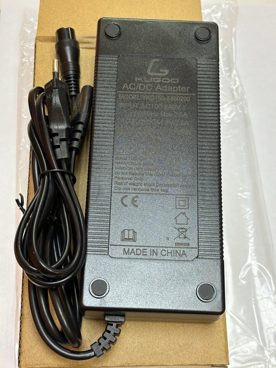 Зарядное устройство для электросамоката Kugoo M4, M4 PRO, M4 PRO PLUS оригинал 54.6v