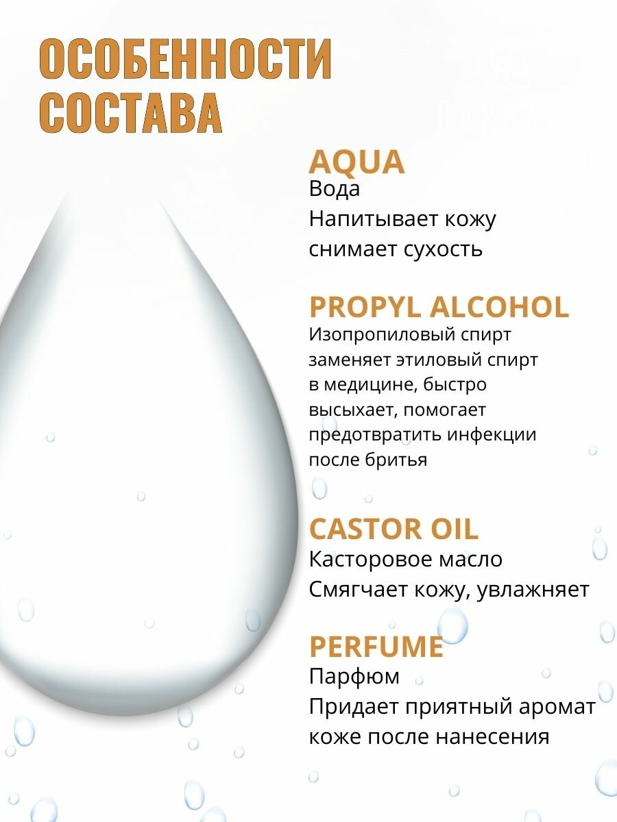 Лосьон после бритья Barbaro Amber для всех типов кожи, 100мл — фото 1