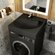 Раковина для ванной над стиральной машиной Uperwood Comforty 60*60 см, черная ма...