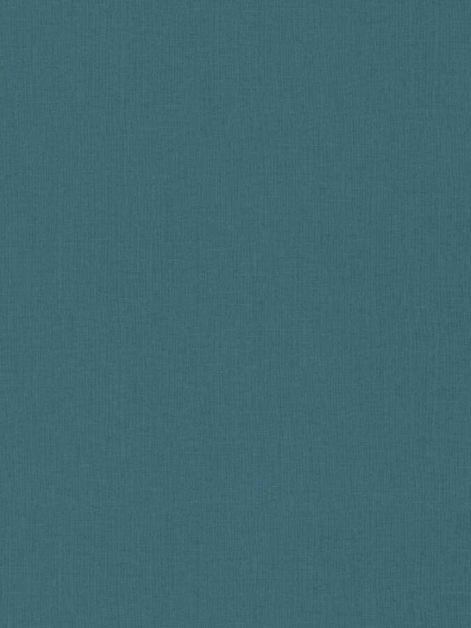Обои винил горячего тиснения моющиеся на флизелиновой основе Rasch Wall Textures XL III 1.06м х 10.05м под ткань цвет бирюзовый матовый