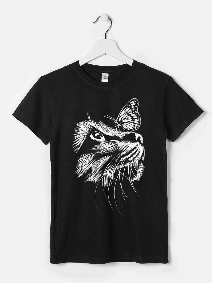 Футболка Happyfox Детская, размер 152, черный