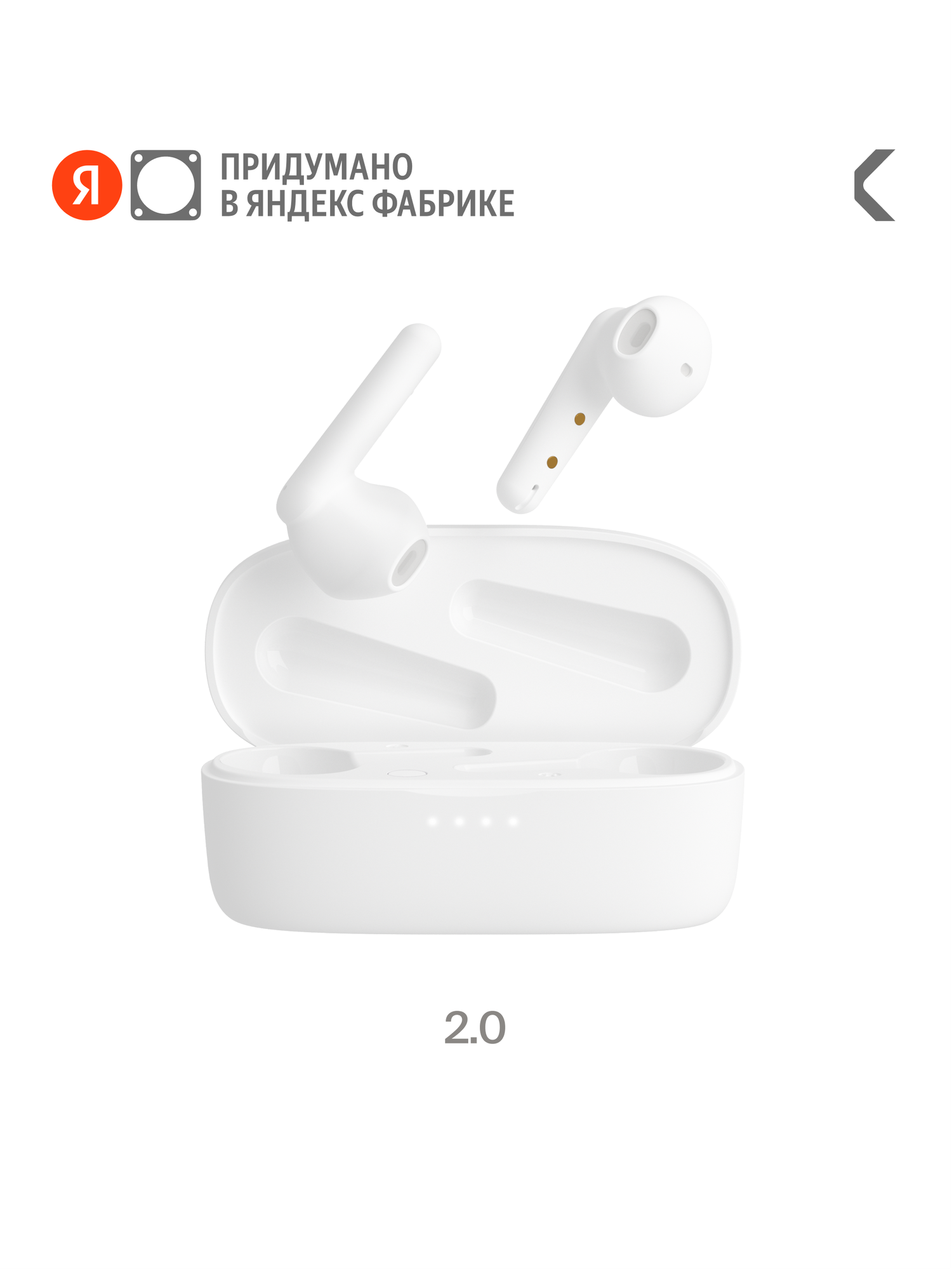 Беспроводные TWS наушники COMMO Loom Earbuds 2.0, Белый