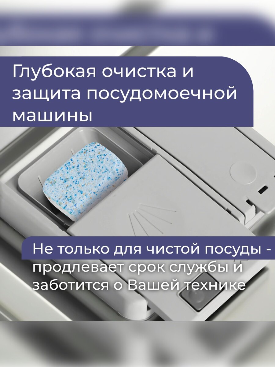 Таблетки для посудомоечной машины ShinyShine Classic 20 шт 20 г — водорастворимая плёнка, 5-в-1 — фото 1