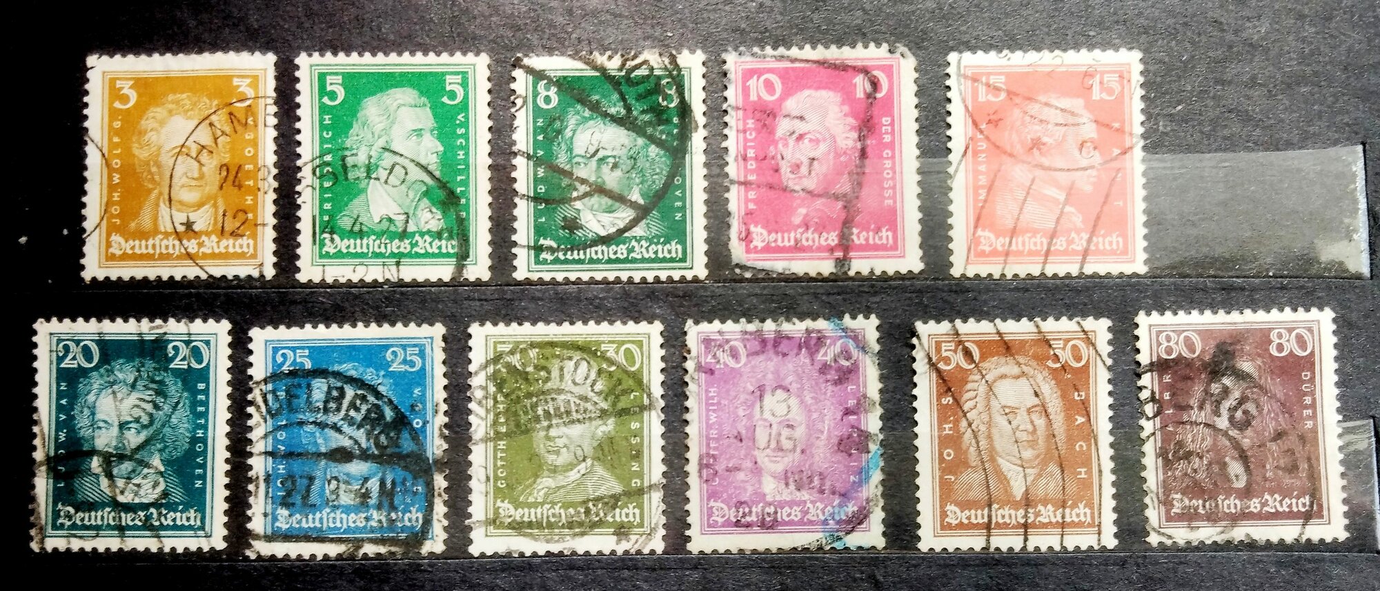 Германия 1926 г. Полная редкая серия. Michel catalog 23 евро гашёные