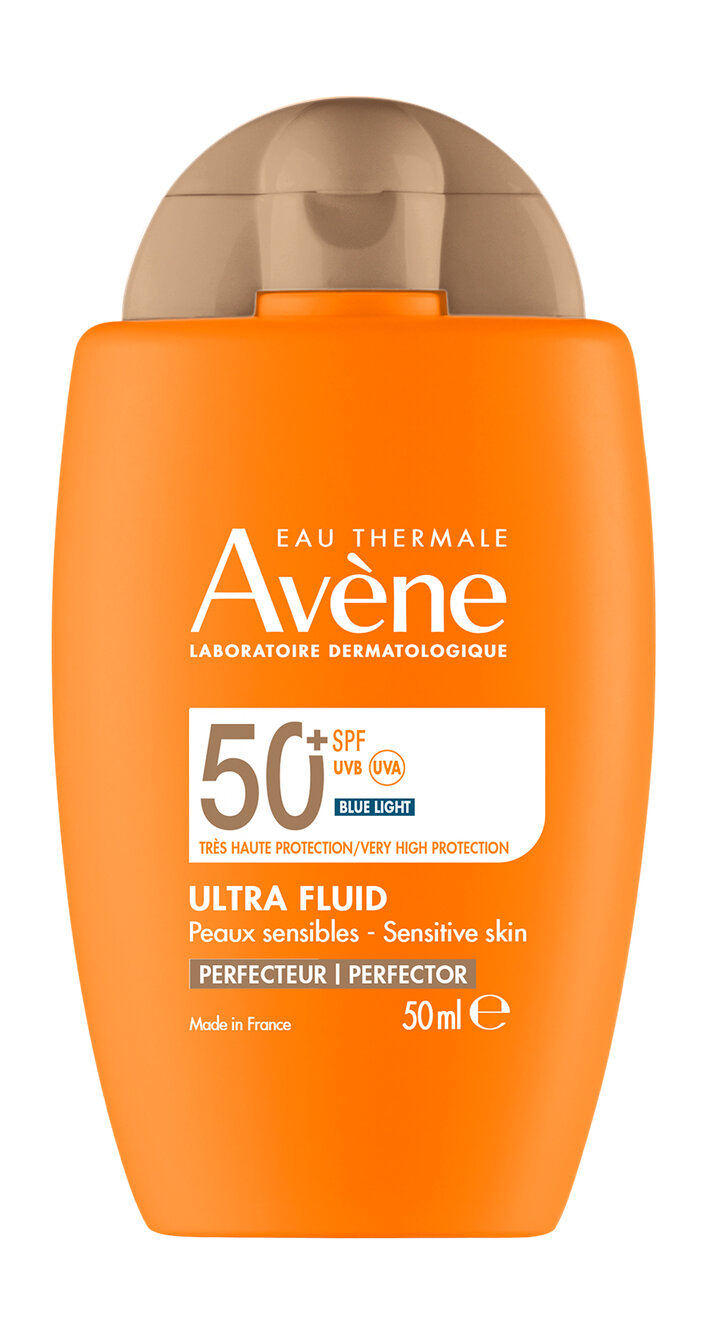 AVENE Флюид-перфектор для лица солнцезащитный ультралегкий SPF 50+, 50 мл