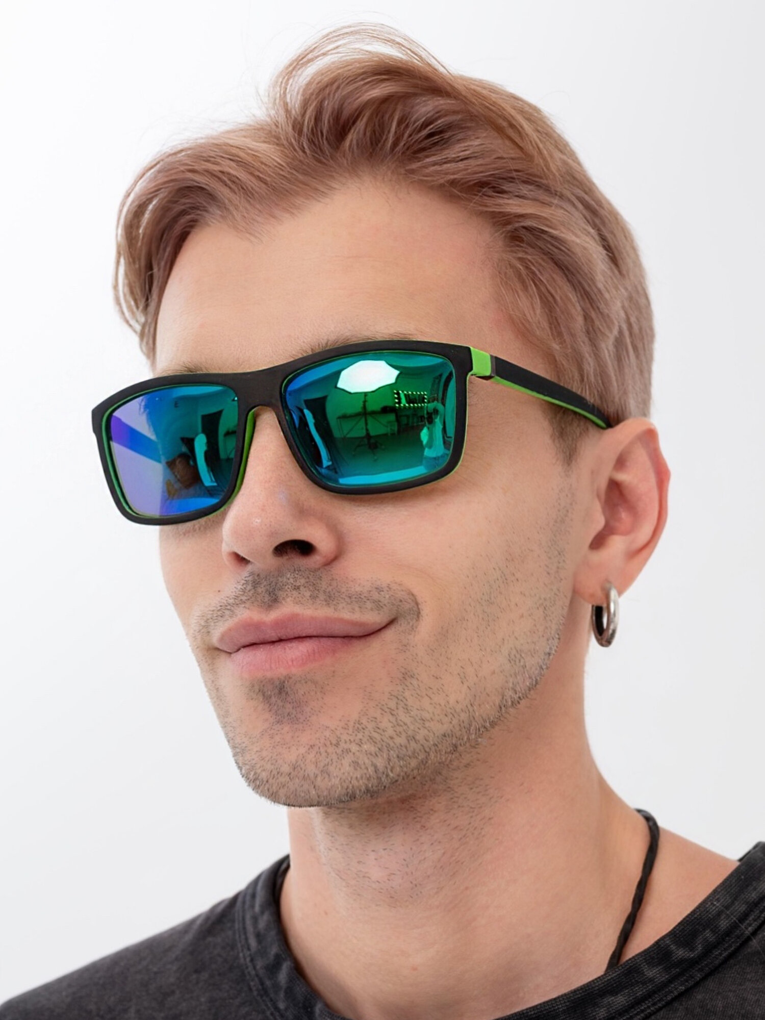 Солнцезащитные очки Zabologen, зеленый — фото 1