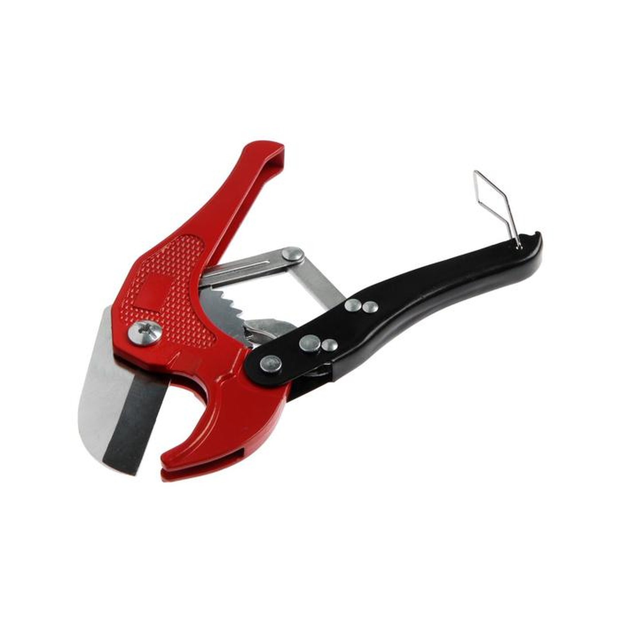 Труборез LOM для ПВХ и полипропилена ручной с фиксатором красный