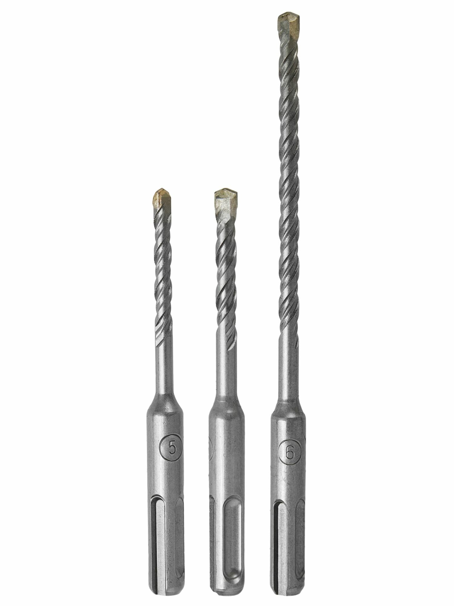 Набор буров по бетону SDS-plus 5/6x110 и 6x160 3 шт.