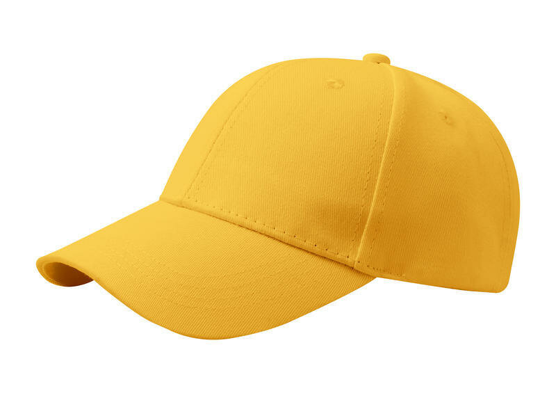Кепки хлопок вышивка логотип желтые размер 1