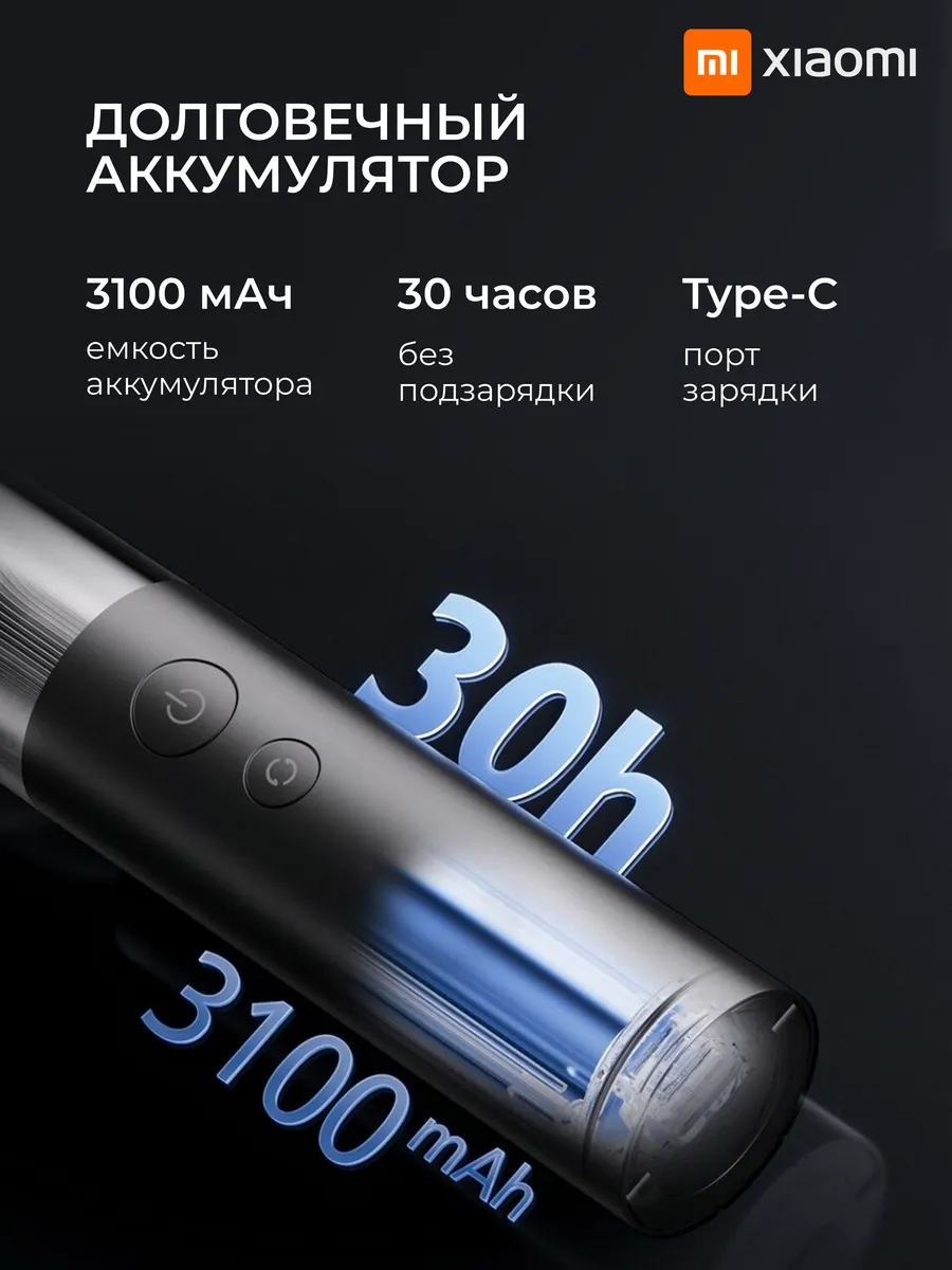 Фонарик Xiaomi Mijia, многофункциональный, портативный, перезаряжаемый, сверхдлинный срок службы — фото 1
