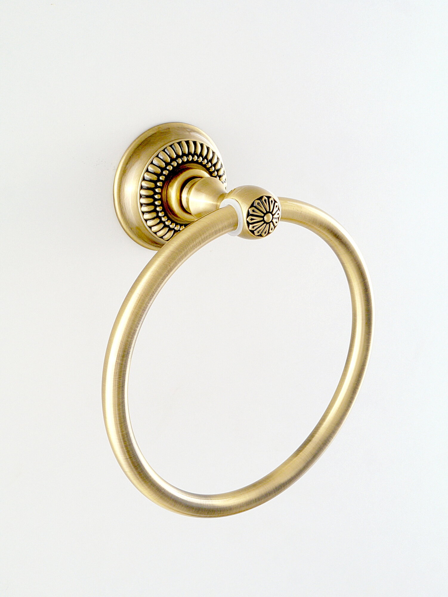 Полотенцедержатель Diadonna, античная бронза, металлический, круглый — фото 1