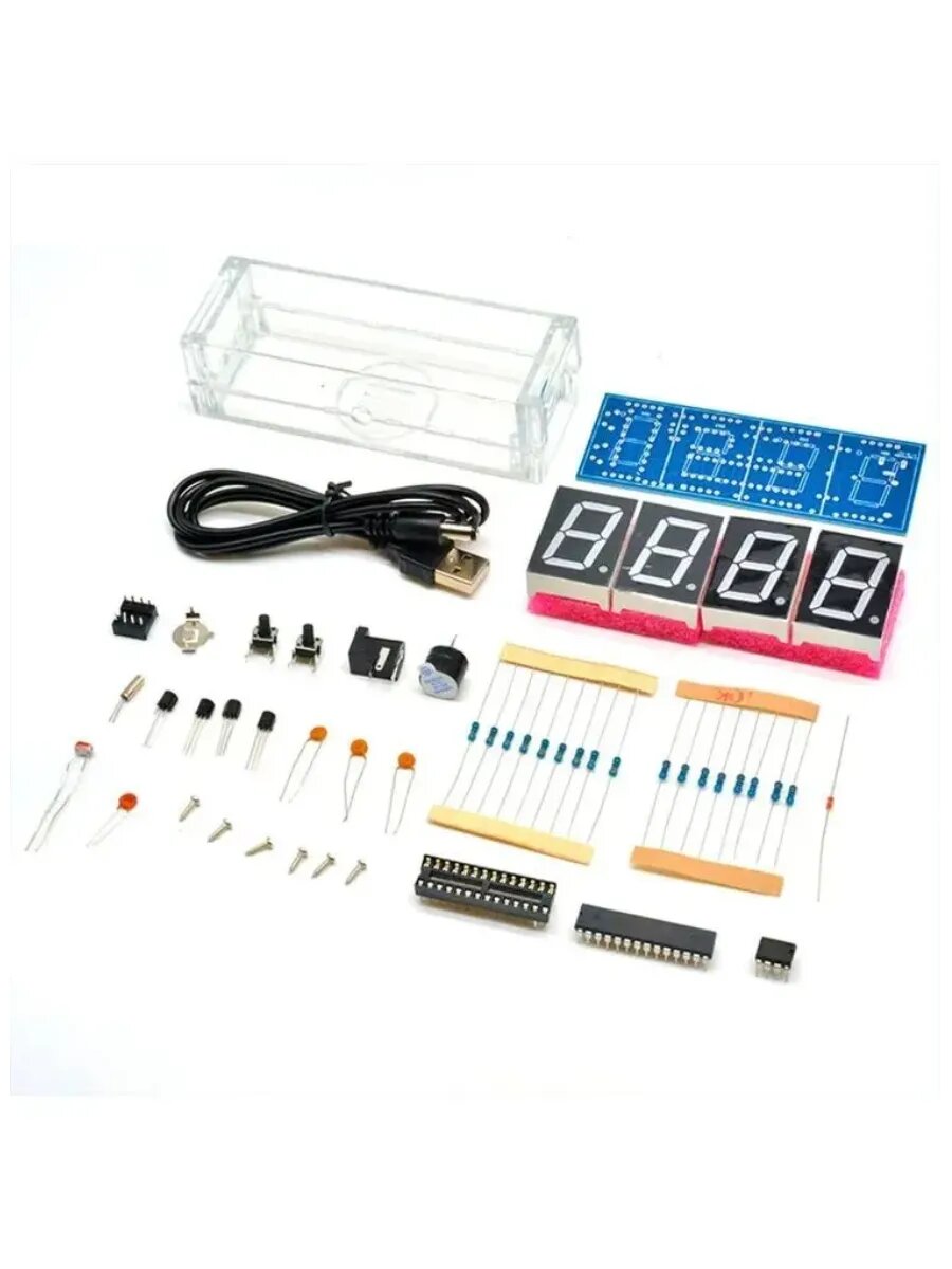 Набор для пайки DIY KIT Часы с будильником