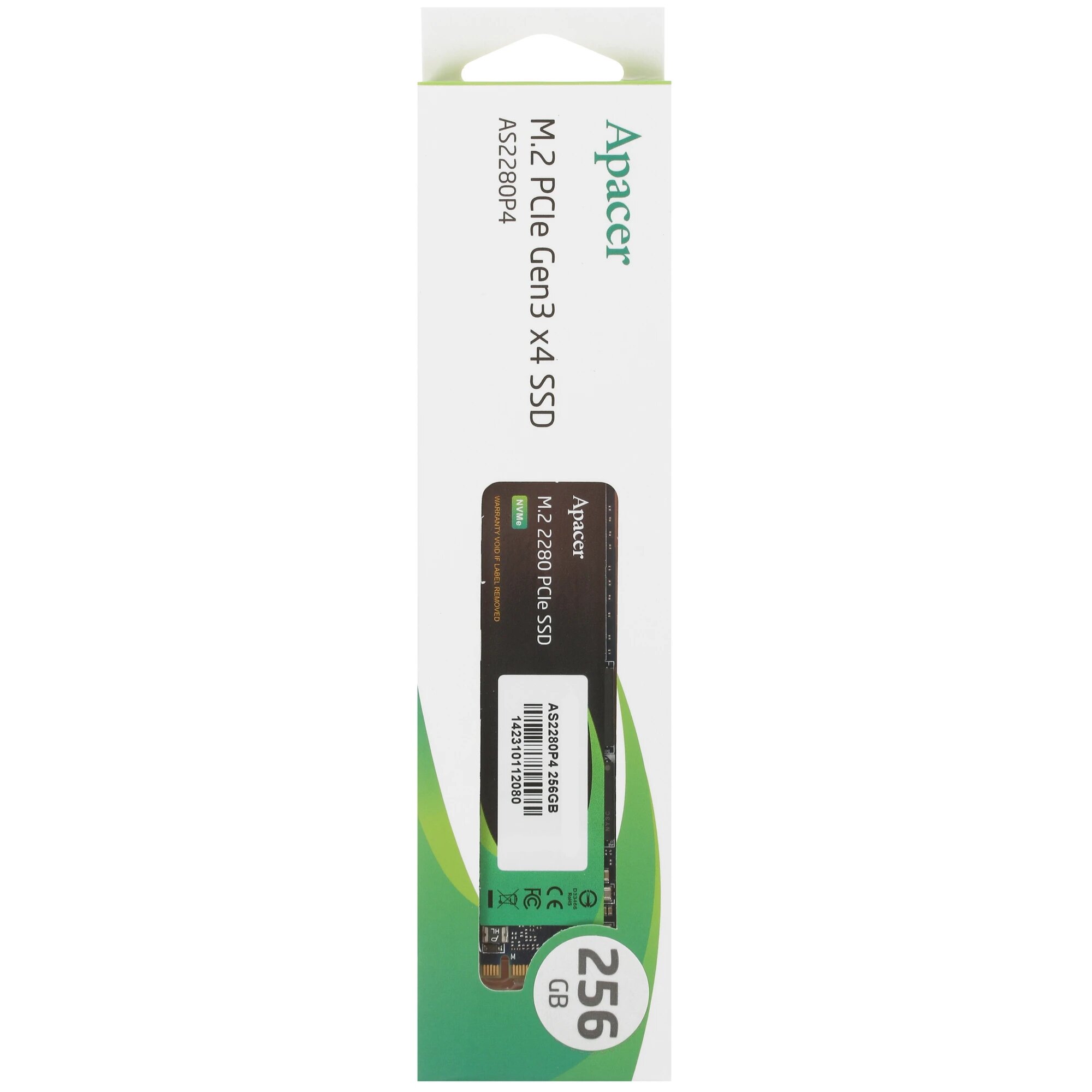 256 ГБ M.2 NVMe накопитель Apacer AS2280P4 [AP256GAS2280P4-1] — фото 1