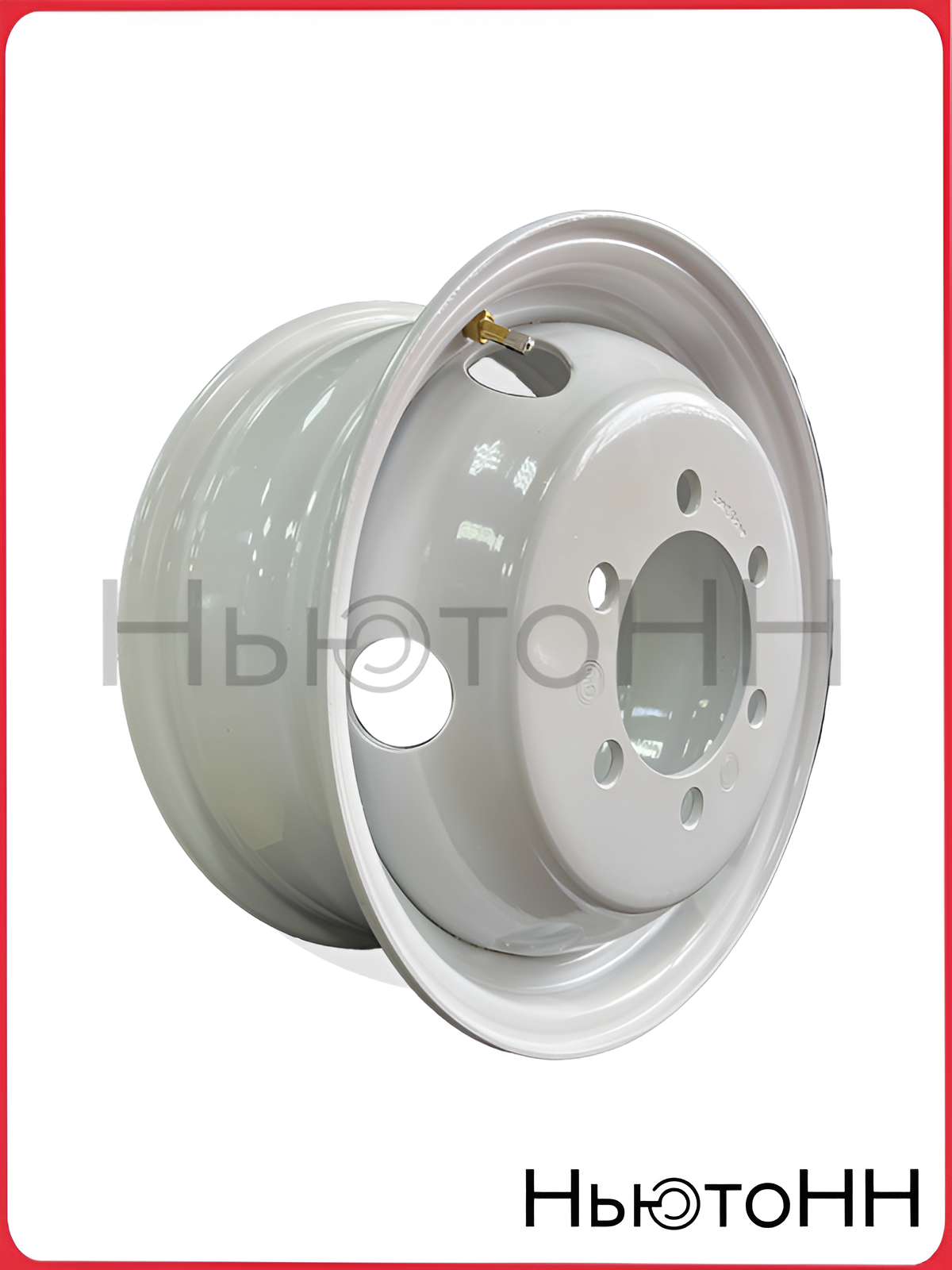 Диск LongStar Ньютонн Albator, 6,5", 16x6/170, ET106, d-130, белый, 1200кг, 8мм
