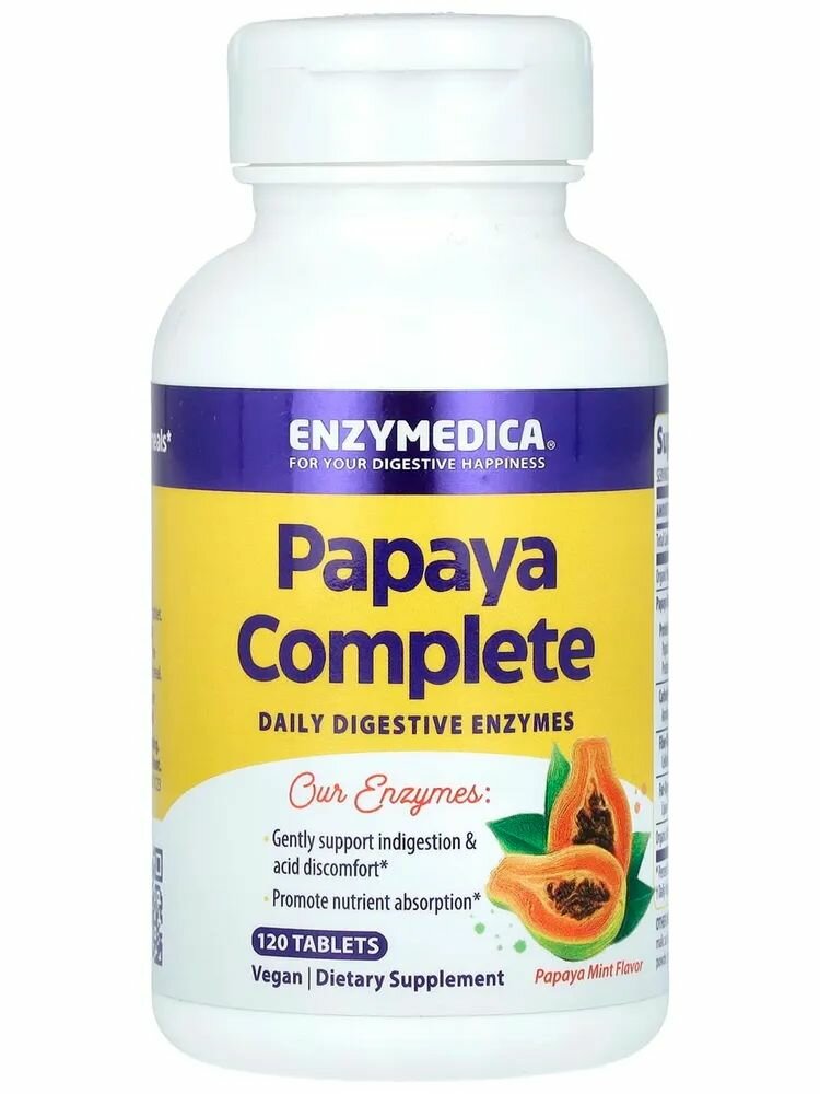 Papaya Complete Enzymedika (Папайя и мята), 120 таблеток