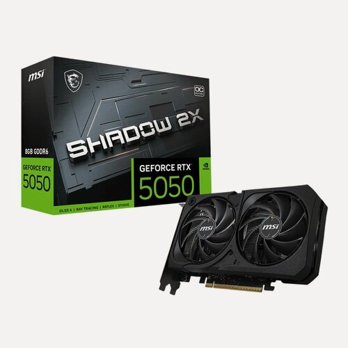Изображение товара Видеокарта MSI RTX5050 SHADOW 2X OC 8GB GDDR6 128bit 3xDP HDMI 2FAN RTL